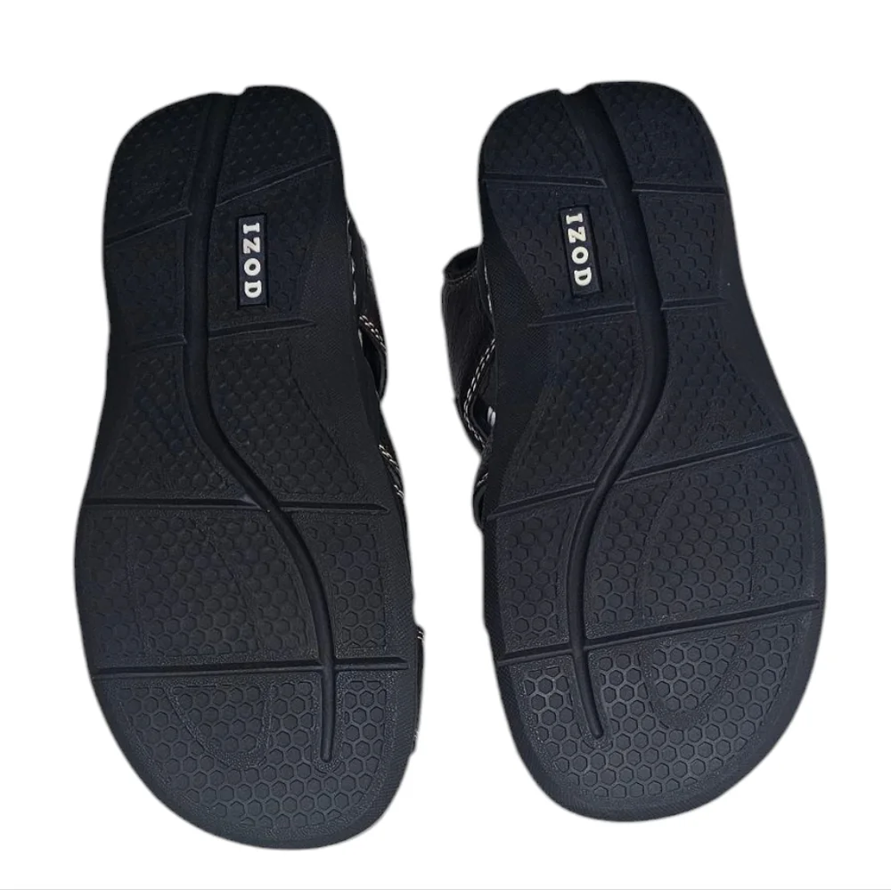 IZOD Men's Thames Fisherman Sandal, Dark Brown NWOT Sz 11m